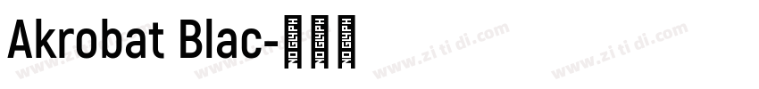 Akrobat Blac字体转换